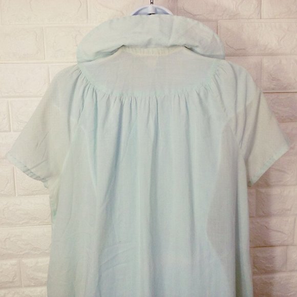 Vintage 60s Smart Time Dressing Gown Robe House Dress -12 Pocket Pearl Snaps - Picture 10 of 10